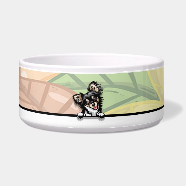 Cute Peeking Chihuahua, food or drink (Front)