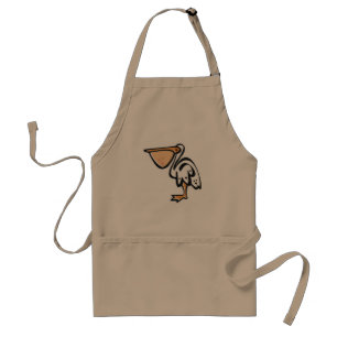 Cute Pelican; Colourful Standard Apron