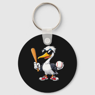 Cute Pelican Playing Sell Animal Lovers Men Women  Key Ring