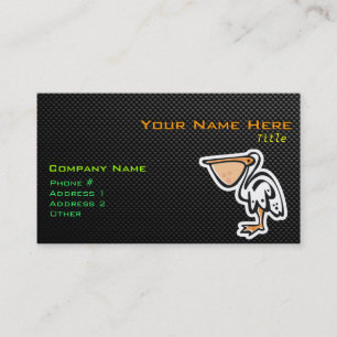 Cute Pelican; Sleek Business Card