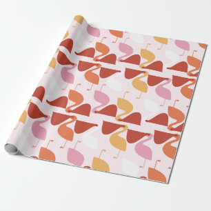 Cute Pelican Wrapping Paper
