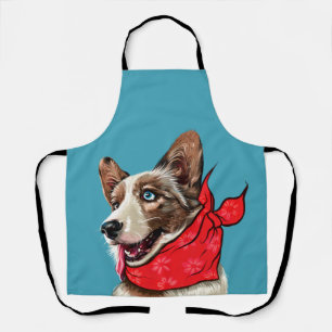 Cute Pembroke Welsh Corgi Apron