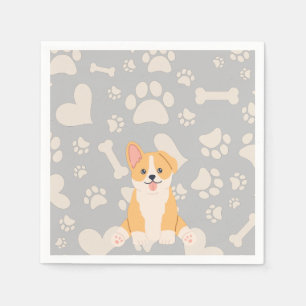 Cute Pembroke Welsh Corgi   Napkin