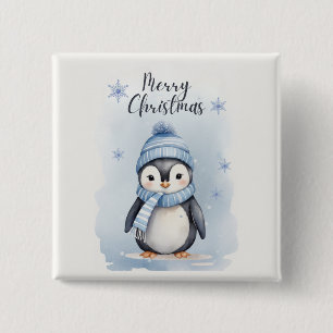 "Cute Penguin" 15 Cm Square Badge