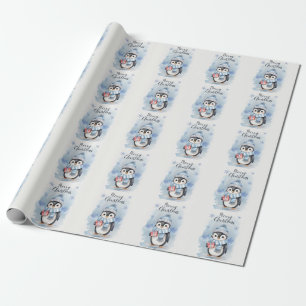"Cute Penguin 2" Wrapping Paper