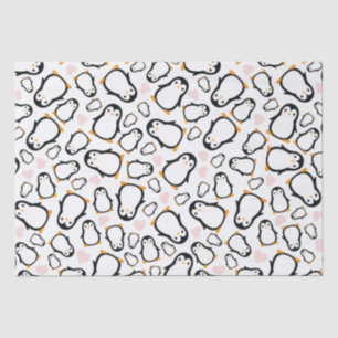 Cute Penguin Baby Shower Blue Boy Tissue Paper