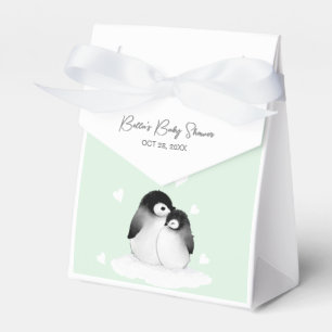 Cute Penguin Baby Shower Favour Box