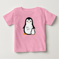 Cute Penguin Baby Shower Pink Girl