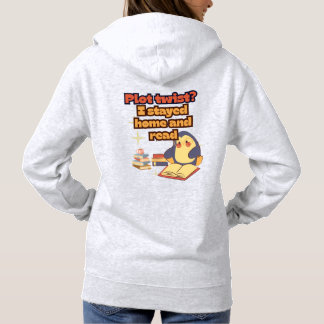 Cute Penguin Book Quote Hoodie