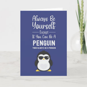 Cute Penguin Cards Funny Humor Animals Snow 