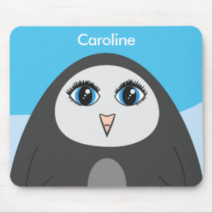 Cute Penguin Cartoon Kids Mouse Pad