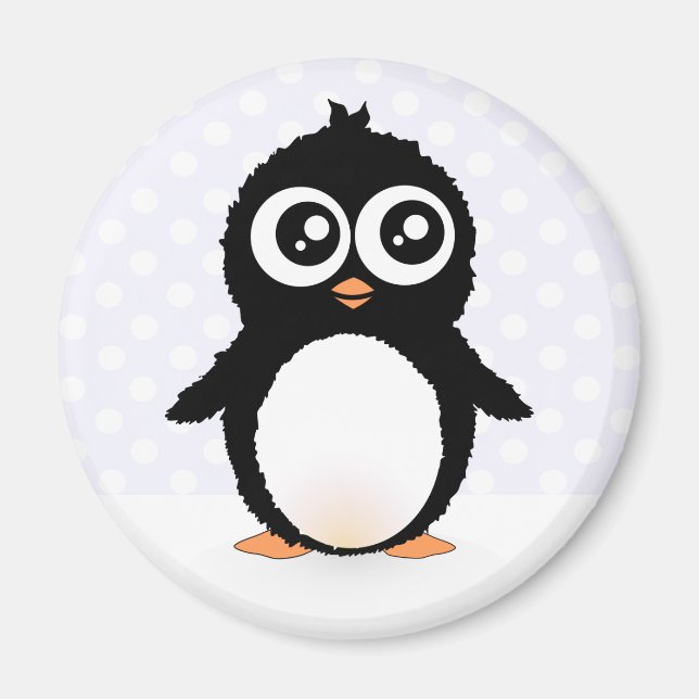 Cute penguin cartoon magnet (Front)