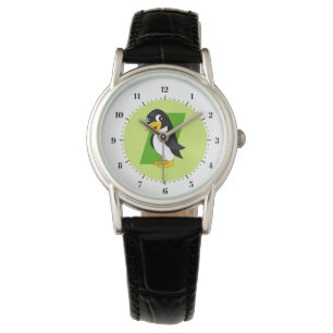 Cute penguin cartoon watch