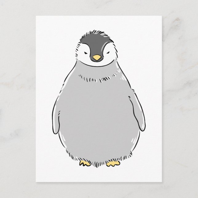 Cute Penguin Chick Postcard (Front)