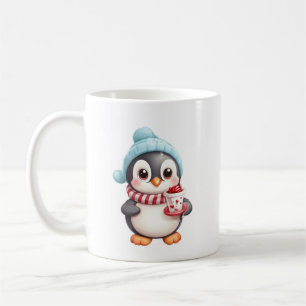 ☕ Cute Penguin Christmas Mug – Holiday Coffee