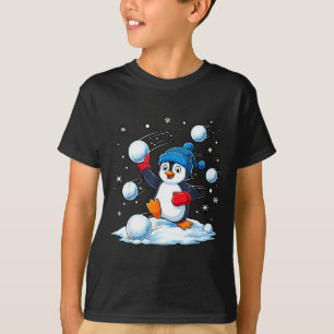 Cute Penguin Christmas Pajamas Shirt Boys, Penguin