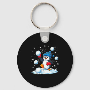 Cute Penguin Christmas Pajamas Shirt Boys, Penguin Key Ring
