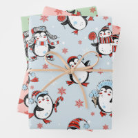 Cute Penguin Christmas Pattern