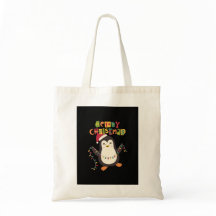 Cute Penguin Christmas Tote