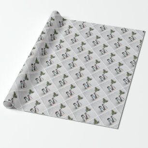 Cute Penguin Christmas Wrapping Paper
