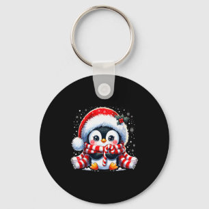 Cute Penguin Christmas Xmas  Key Ring