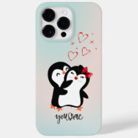 Cute Penguin couple phone case
