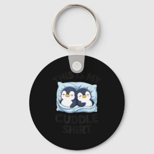 Cute Penguin Cuddle Cozy Sleep Matching Couple  Key Ring