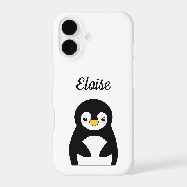 Cute penguin custom name  (Back)