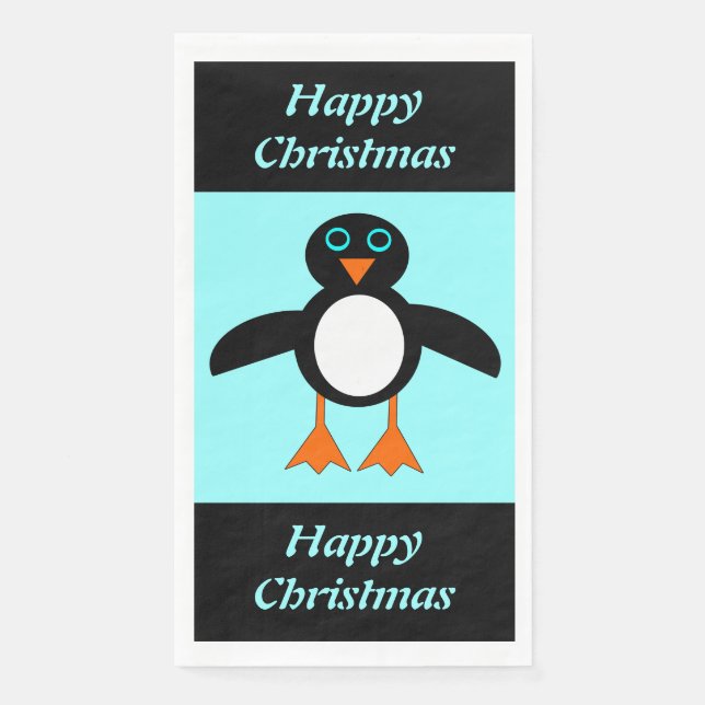 Cute Penguin Custom Napkin (Front)