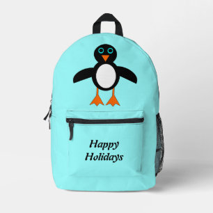 Cute Penguin Custom Printed Backpack