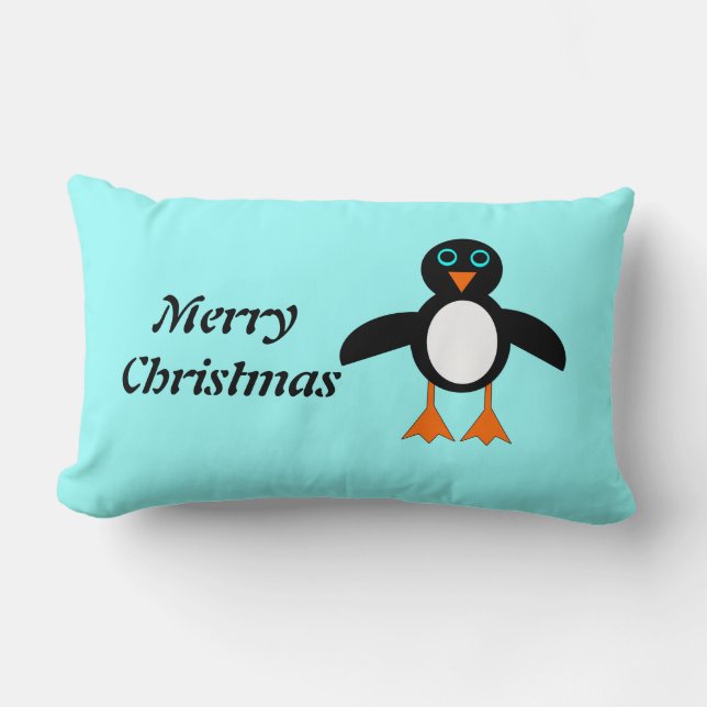Cute Penguin Customisable Pillow (Front)