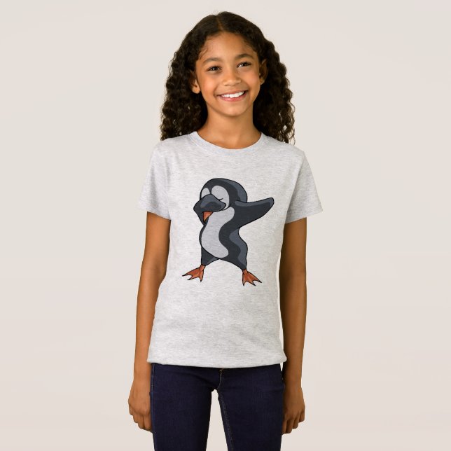Cute Penguin Dabber Dance T-Shirt (Front Full)