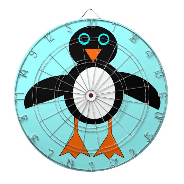 Cute Penguin Dart Board (Front)