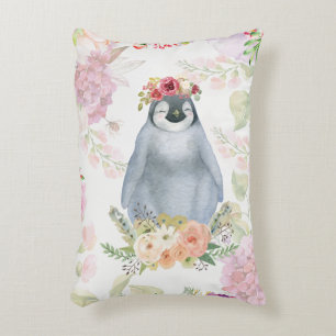 Cute Penguin Daughter Birthday Gift, Love Penguin Decorative Cushion