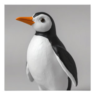 Cute Penguin Design – Adorable Winter Animal Photo Print