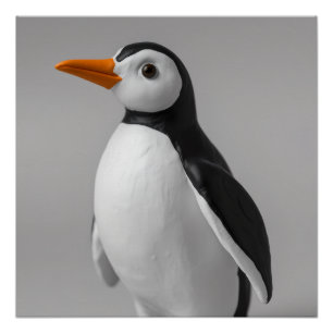 Cute Penguin Design – Adorable Winter Animal Poster