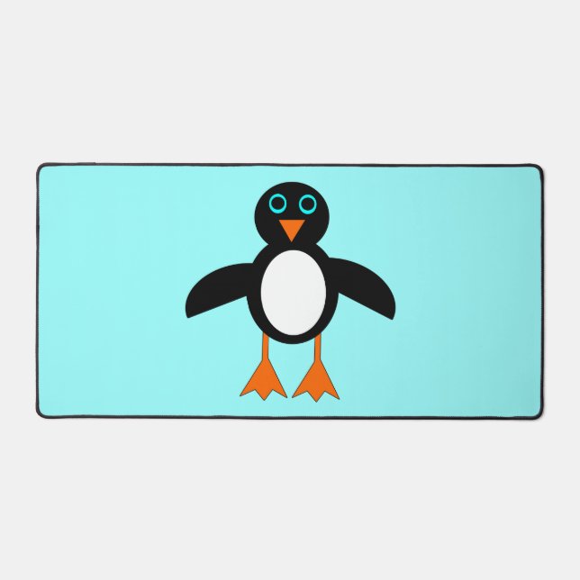 Cute Penguin Desk Mat (Front)
