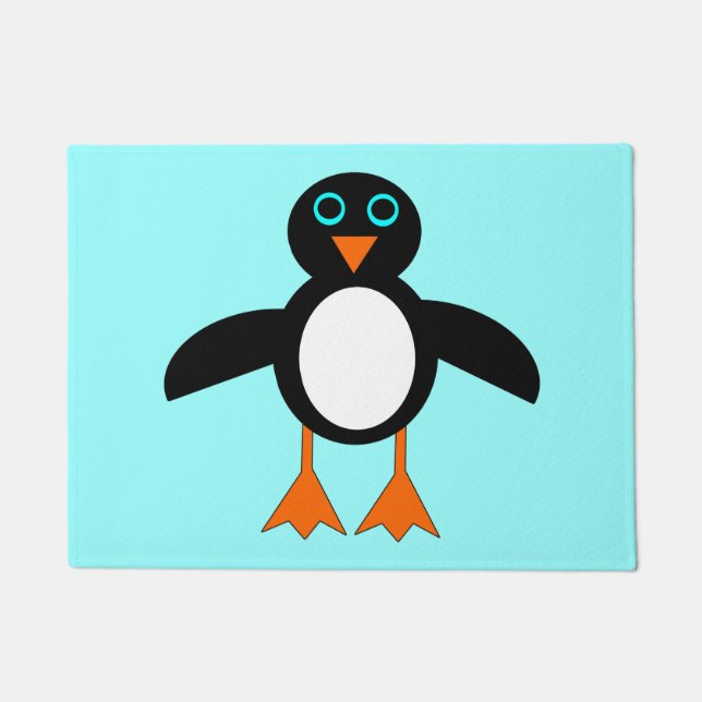Cute Penguin Door Mat (Front)
