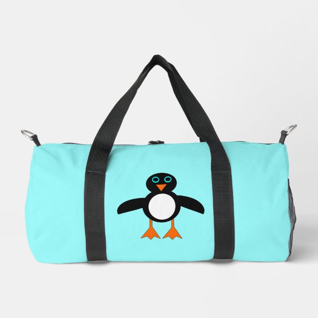 Cute Penguin Duffle Bag (Front)