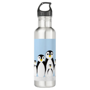 Cute Penguin Family 710 Ml Water Bottle