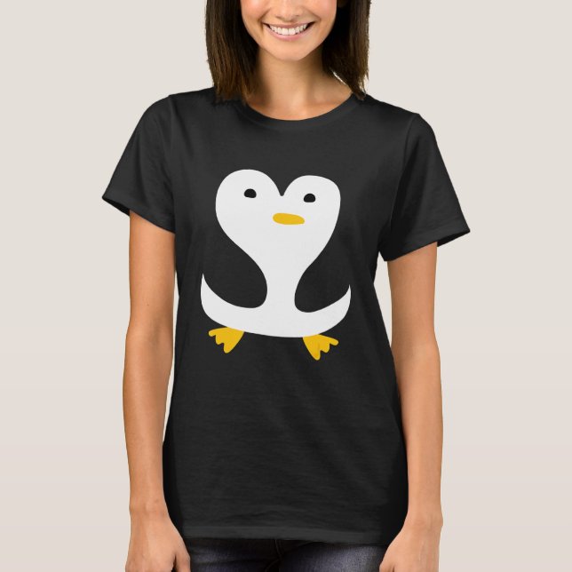 Cute Penguin   Fun Modern Unique T-Shirt (Front)