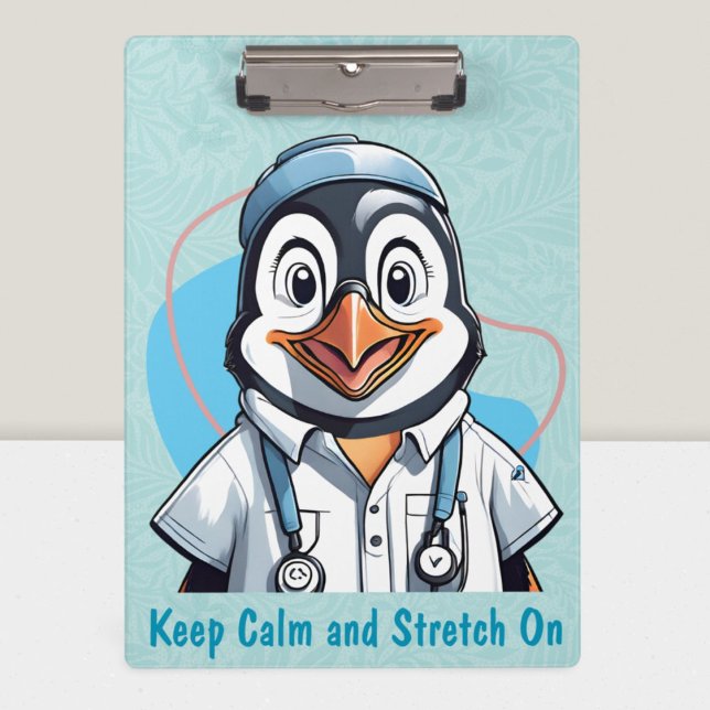 Cute Penguin Gifts for Physical Therapists Doctors Clipboard (Cute Penguin Gifts for Physical Therapists Doctors)