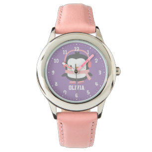 Cute Penguin Girls Personalised Watches