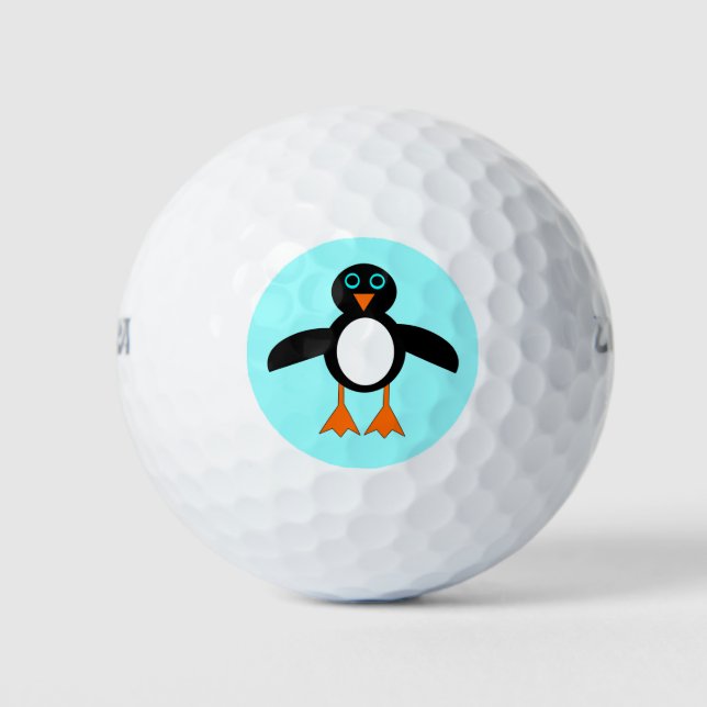 Cute Penguin Golf Ball (Front)