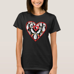 Cute Penguin Heart Love Animal  For Women Men T-Shirt