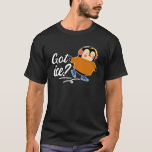 Cute penguin ice skating figure skating cute pengu T-Shirt