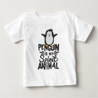 Cute Penguin is My Spirit Animal Funny Quote Shirt