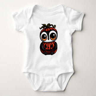 Cute Penguin Jack-o'-Lantern Halloween Costume Baby Bodysuit