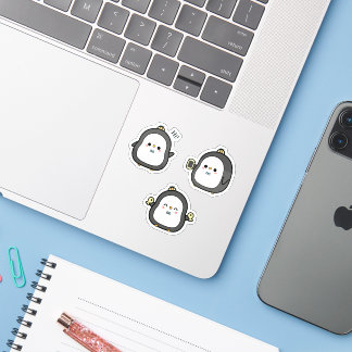 Cute Penguin Kawaii Sticker Set
