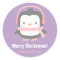 Cute Penguin Kids Christmas Decor Stickers